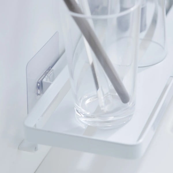 Matně bílá ocelová koupelnová polička bez vrtání Film Hook – YAMAZAKI-image-4