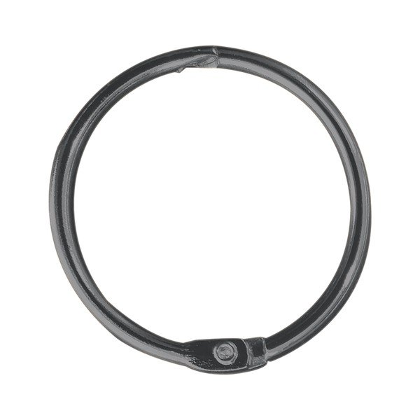 Matně černé kroužky ke sprchovému závěsu v sadě 12 ks Ringo Small – Spirella