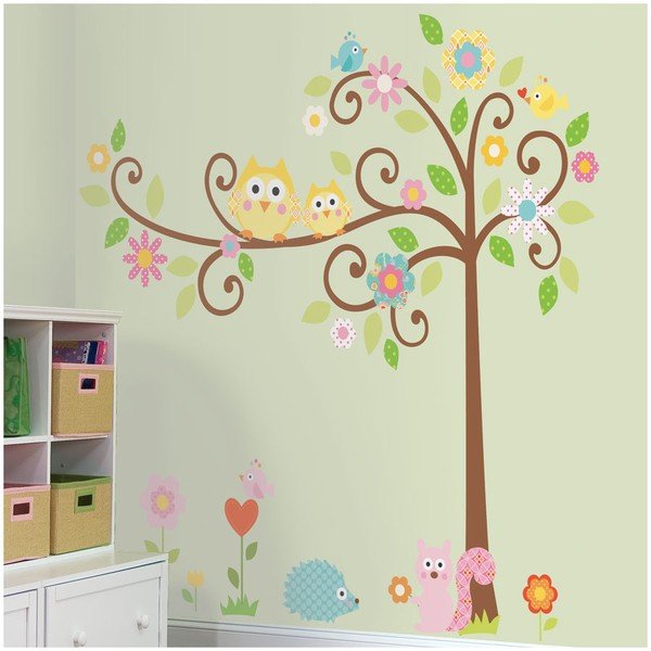 Samolepka Scroll Tree