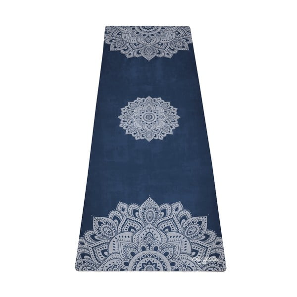 Tmavě modrá podložka na jógu Yoga Design Lab Travel Mandala, 1 mm