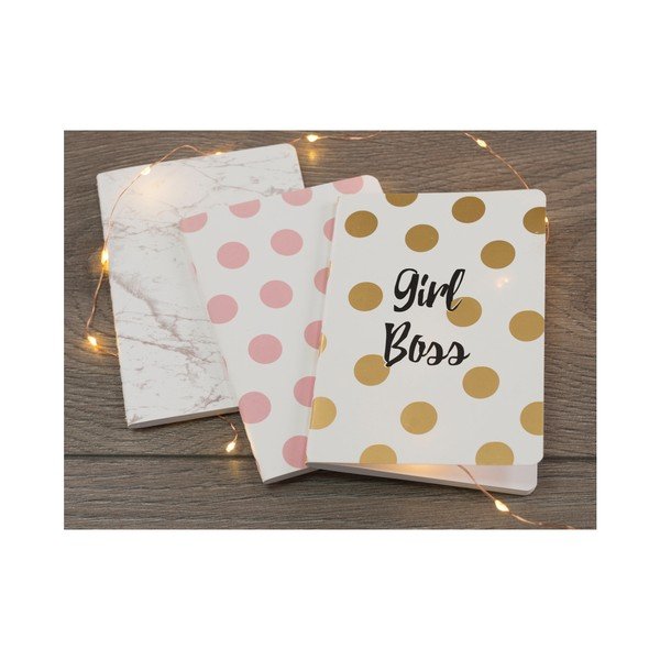 Sada 3 zápisníků Creative Tops Girl Boss-image-1