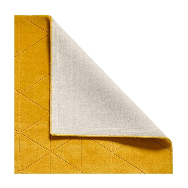 Hořčicově žlutý vlněný koberec Think Rugs Kasbah, 120 x 170 cm-image-4