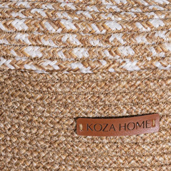 Béžový látkový úložný box s víkem 36x45x50 cm – Mioli Decor-image-3