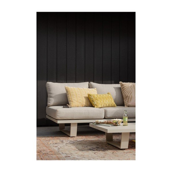 Šedobéžová čalouněná zahradní pohovka Bear – WOOOD-image-4