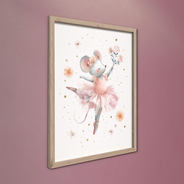 Dětský obrázek 30x40 cm Mouse Ballerina – Styler-image-3