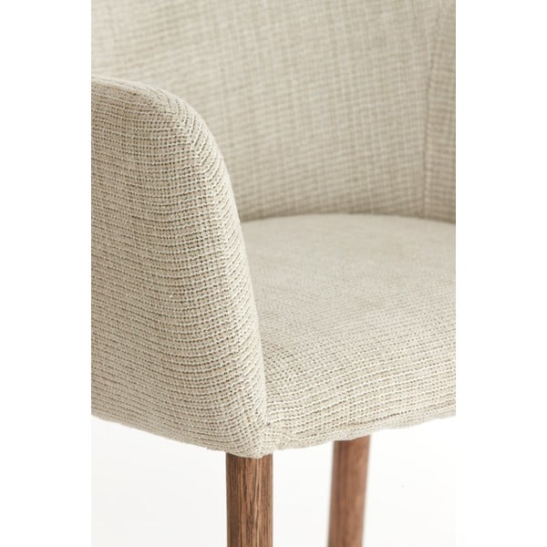 Béžová čalouněná jídelní křesla v sadě 2 ks s područkami Blaine – Light & Living-image-1