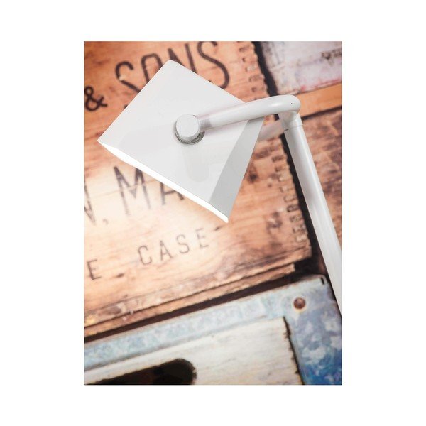 Stolní lampa s kovovým stínidlem v bílo-přírodní barvě (výška 40 cm) Cambridge – it's about RoMi-image-3