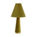 Zelená stolní lampa s textilním stínidlem (výška 61 cm) Devia – Light & Living