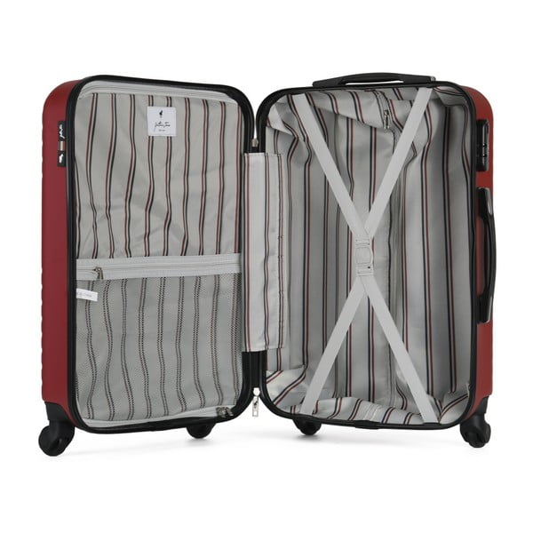 Tmavě vínový cestovní kufr na kolečkách GENTLEMAN FARMER Carro Valise Cabine, 36 l-image-1