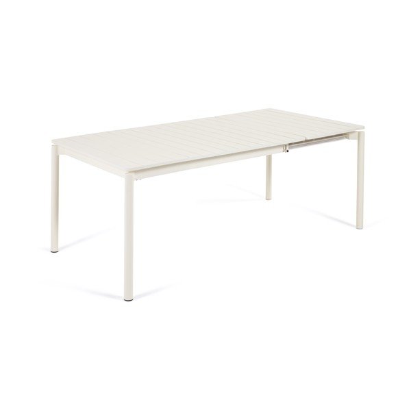 Bílý hliníkový zahradní stůl Kave Home Zaltana, 140 x 90 cm-image-2