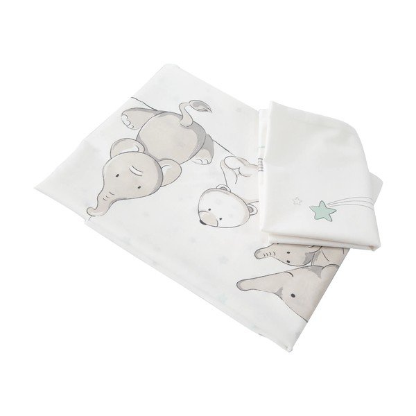 Šedá kolébka na kolečkách s nebesy 40x90 cm Strenenzauber – Roba-image-4