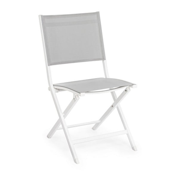 Bílá kovová zahradní židle Elin   – Bizzotto