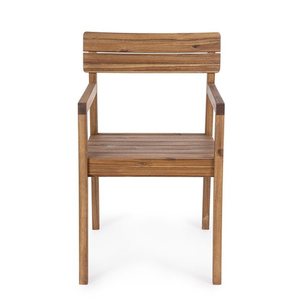 Dřevěná zahradní židle v přírodní barvě Rodano – Bizzotto-image-2