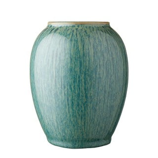 Zelená kameninová váza Bitz, výška 12,5 cm