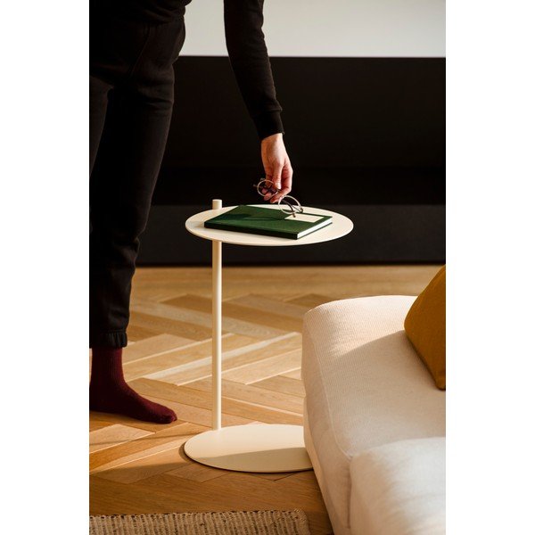 Ocelový kulatý odkládací stolek 41x40 cm Ande – noo.ma-image-4