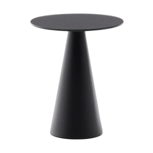 Kulatý odkládací stolek se skleněnou deskou ø 30 cm Wilshire – Kave Home