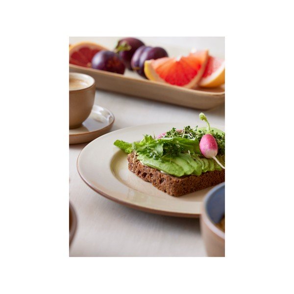 Béžový dezertní  talíř z kameniny ø 22 cm – Bitz-image-2