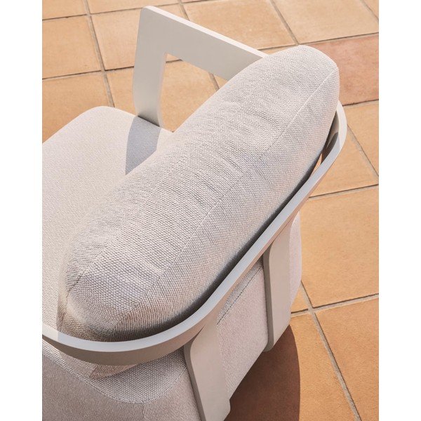 Krémové polstrované zahradní křeslo Tamaris – Kave Home-image-2