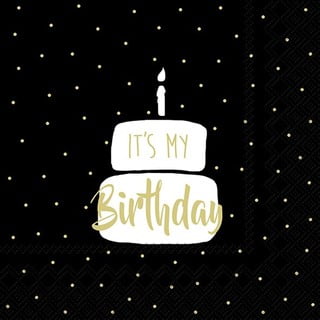 Papírové ubrousky v sadě 20 ks It's My Birthday - IHR