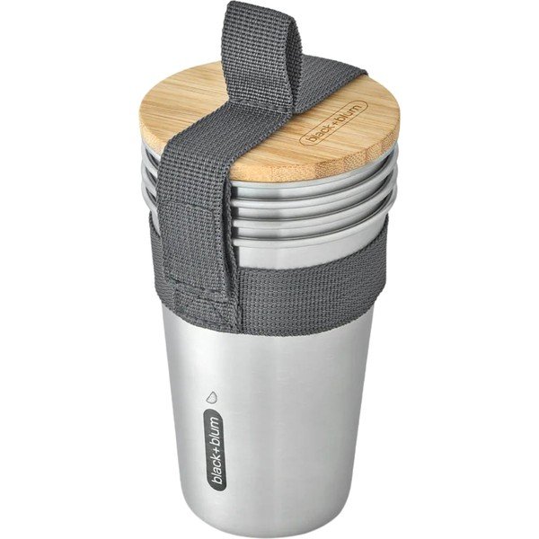 Cestovní hrnek z nerezové oceli ve stříbrné barvě 500 ml – Black + Blum