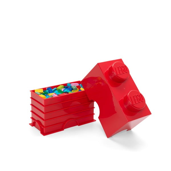 Červený úložný dvojbox LEGO®-image-4