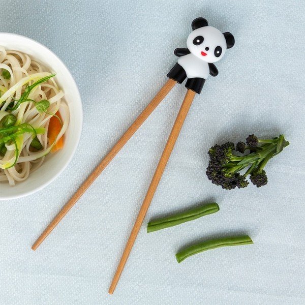 Dřevěné dětské učicí hůlky v přírodní barvě Panda – Rex London-image-1
