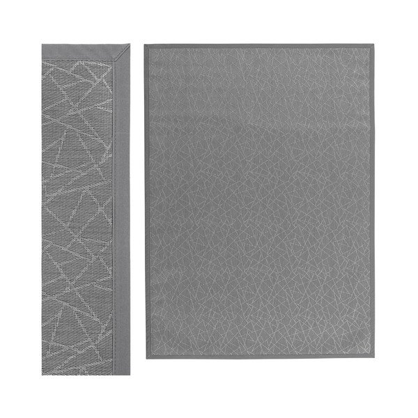 Světle šedý koberec z PVC 180x250 cm Geo Silver – Casa Selección-image-1