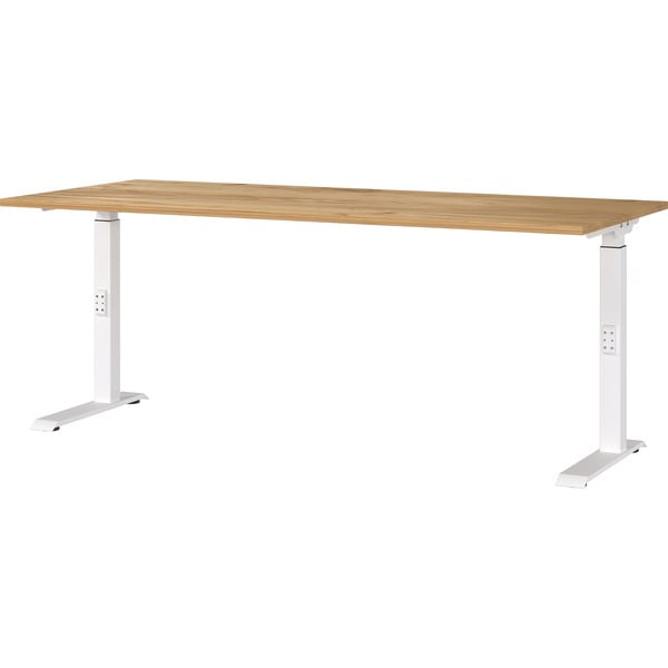 Pracovní stůl s nastavitelnou výškou s deskou v dekoru dubu 80x180 cm Downey – Germania