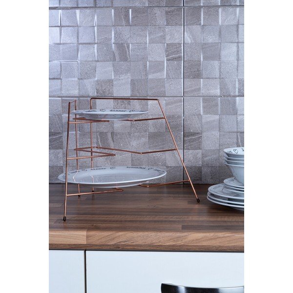 Kovová přídavná polička v měděné barvě 37x25 cm Rowan – Premier Housewares-image-1