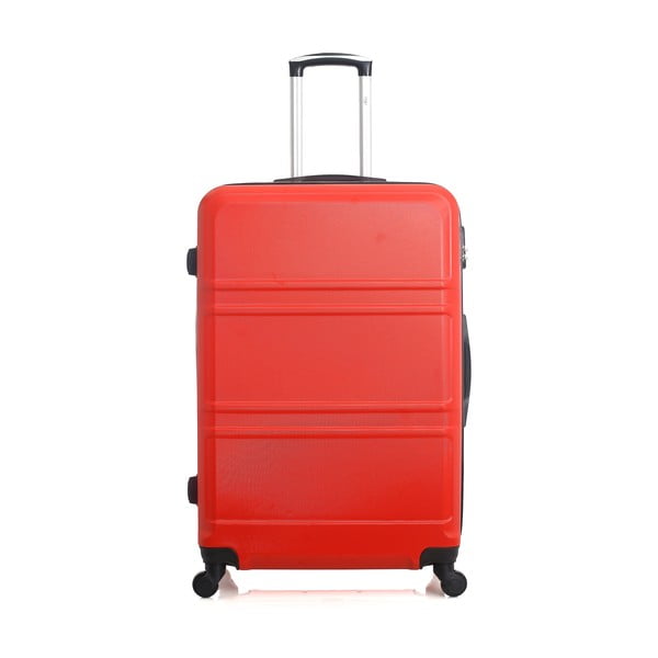 Červený cestovní kufr na kolečkách Hero Utah, 60 l