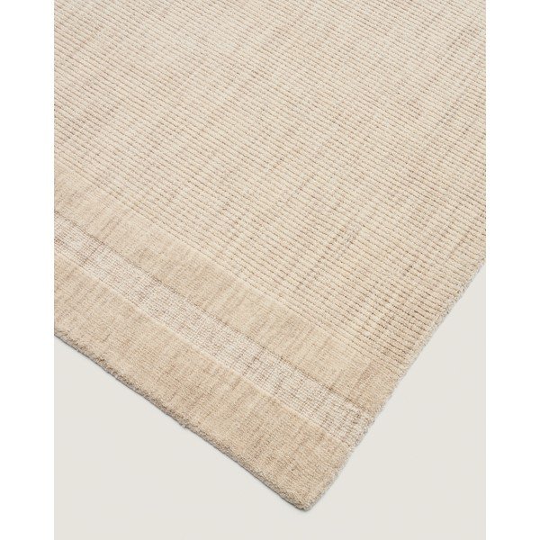 Krémový ručně tkaný vlněný koberec 160x230 cm Dalena – Kave Home-image-3