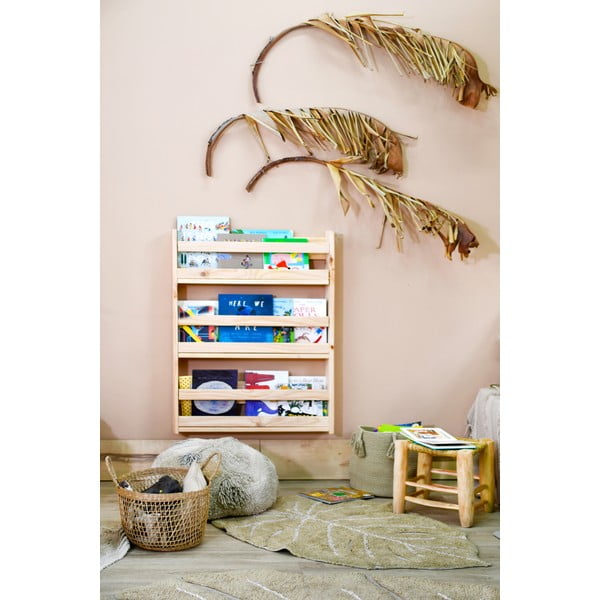 Khaki pratelný ručně tkaný bavlněný dětský koberec 75x100 cm Mini Monstera Olive – Lorena Canals-image-3