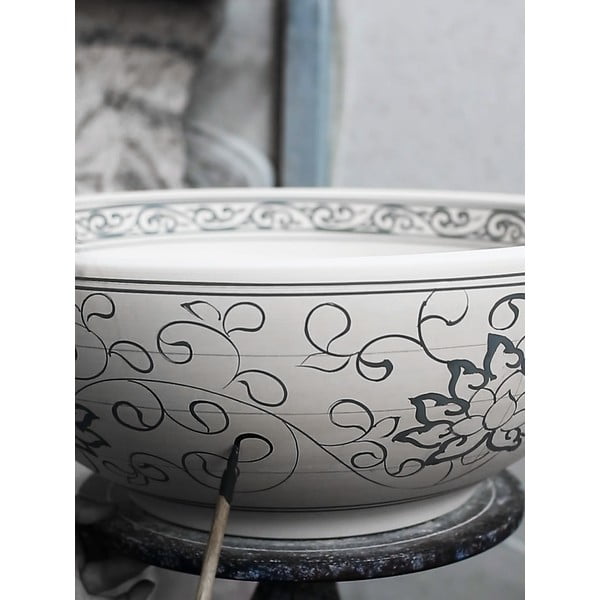 Bílé keramické umyvadlo 60x40 cm Priori – Sapho-image-1