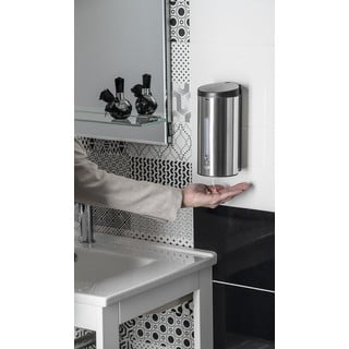 Bezdotykový dávkovač mýdla z nerezové oceli v matně stříbrné barvě 650 ml – Sapho
