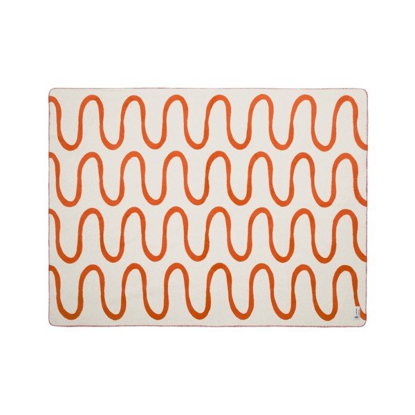 Oranžová deka 150x200 cm Swirl – noo.ma-image-4