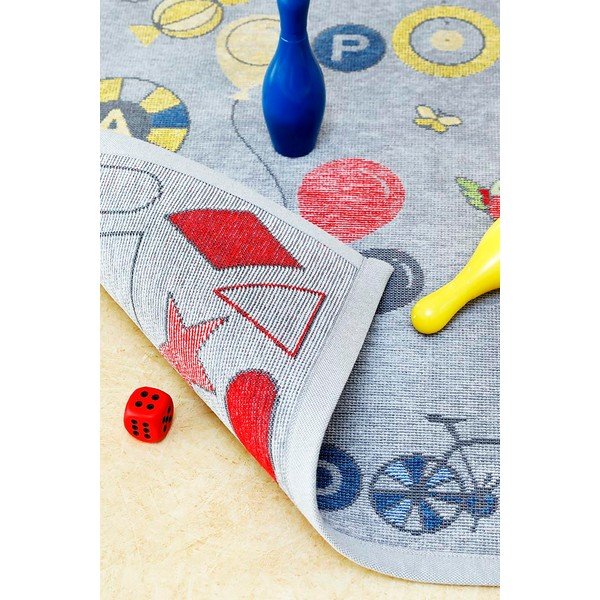 Šedý oboustranný dětský koberec Narma Tähemaa, 160 x 230 cm-image-4