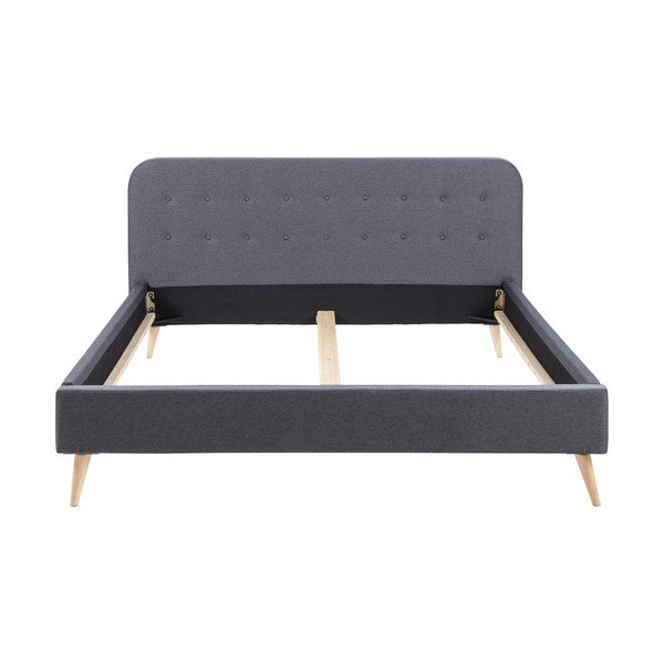 Šedý polstrovaný rám postele Actona Alma, 180 x 200 cm-image-2