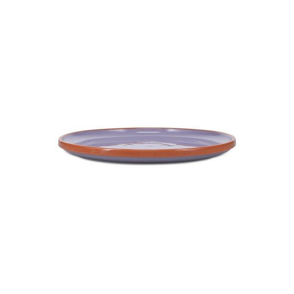 Oranžový/fialový talíř z kameniny ø 26 cm Duo – ONA-image-3