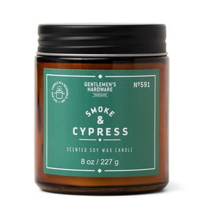 Vonná sojová svíčka doba hoření 48 h Smoke & Cypress – Gentlemen's Hardware