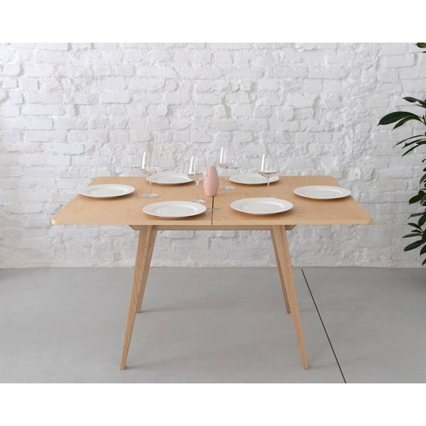 Rozkládací jídelní stůl s deskou v dekoru jasanového dřeva 65x90 cm Envelope – Ragaba-image-2