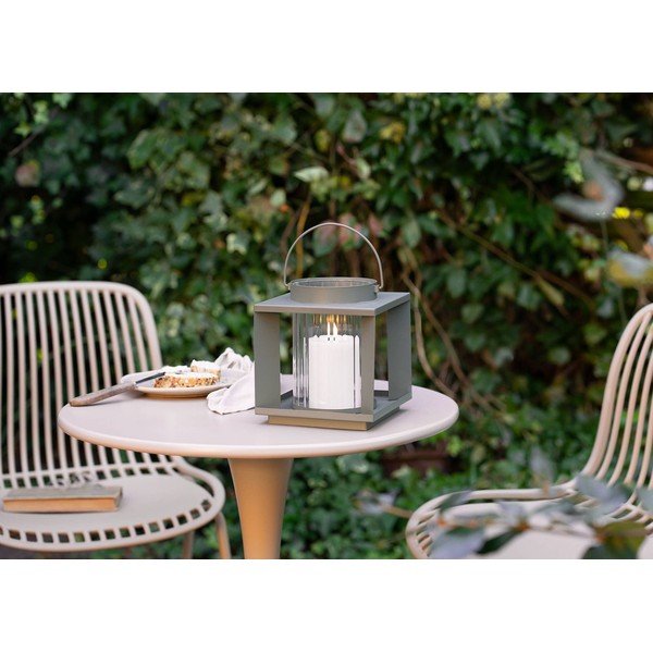 Kovová/skleněná lucerna (výška 20,5 cm) Lohals – House Nordic-image-2