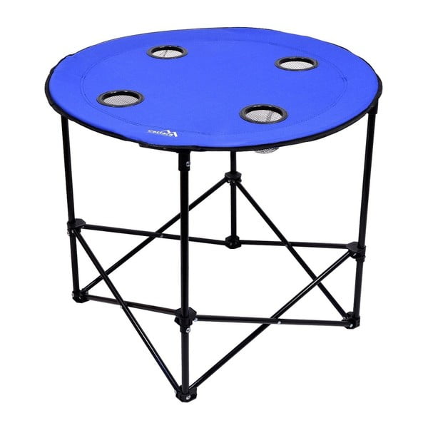 Modrý skládací kempingový stůl Cattara Split