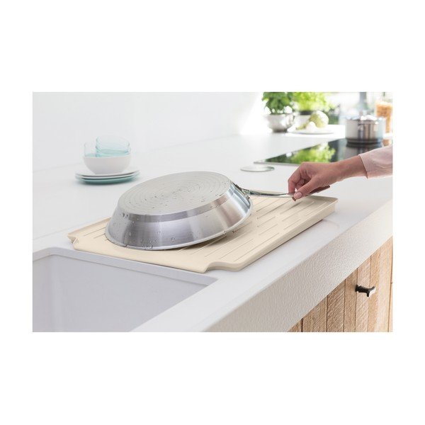 Béžový kovový odkapávač 49x38,5 cm – Brabantia-image-2