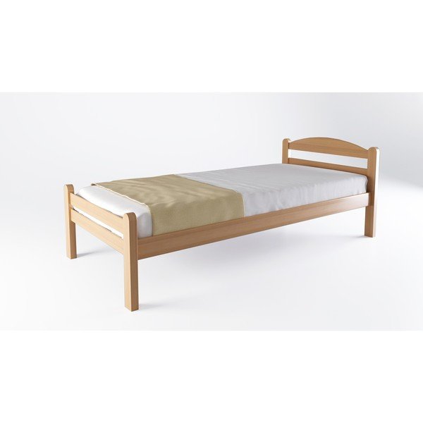 Dvoulůžková postel z bukového dřeva s roštem 180x200 cm v přírodní barvě Bellariva – B.E.S.-image-3