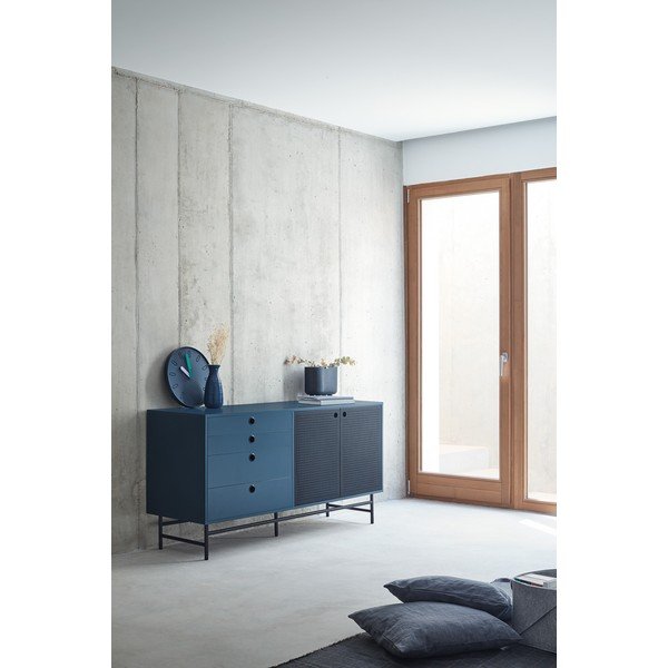 Černo-modrá komoda Teulat Punto, šířka 150 cm-image-1