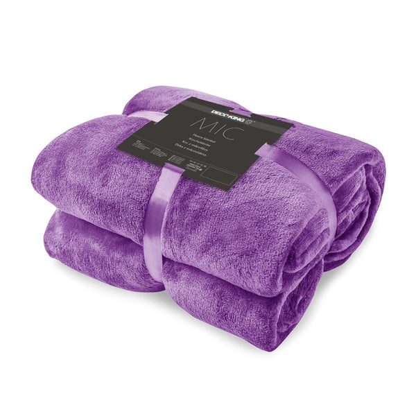 Fialová deka z mikrovlákna DecoKing Mic Nina, 70 x 150 cm-image-4