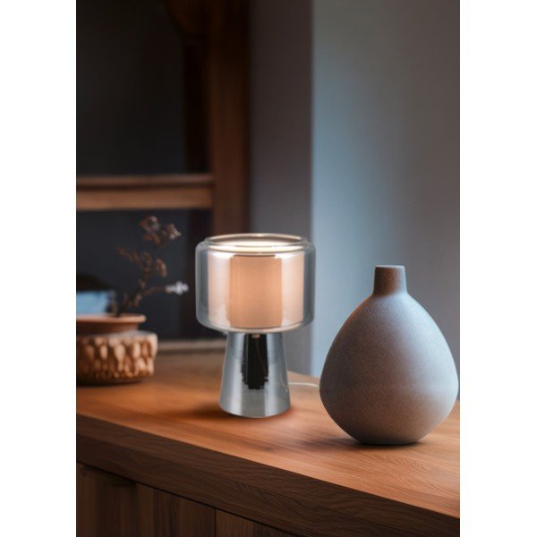 Šedá stolní lampa (výška 29 cm) Rocka – Trio-image-1