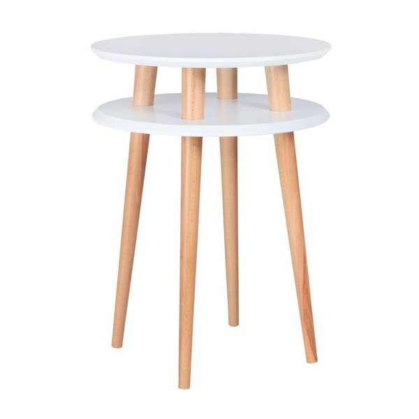 Odkládací stolek UFO 61x45 cm, bílý