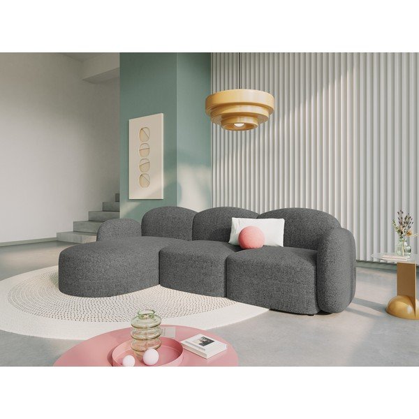 Tmavě šedá rohová pohovka (levý roh) Blair – Micadoni Home-image-1