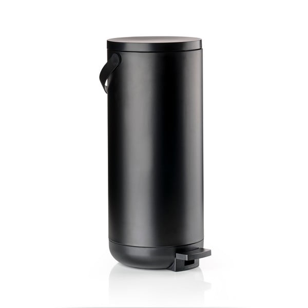 Černý nášlapný plastový odpadkový koš 35 l Circular – Zone-image-4
